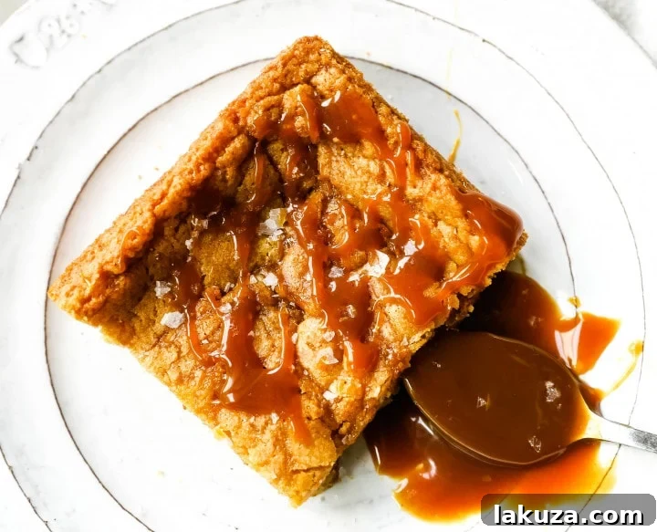 80 Irresistible Christmas Cookie Recipes 96 Salted Caramel Blondies. Soft, chewy vanilla blondies swirled with salted caramel and baked until golden. The Best Sea Salt Caramel Blondies!