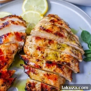 Juicy, flavorful Greek Chicken made with olive oil, lemon juice, garlic, oregano, and spices. This grilled Greek Chicken is moist and bursting with fresh flavors!