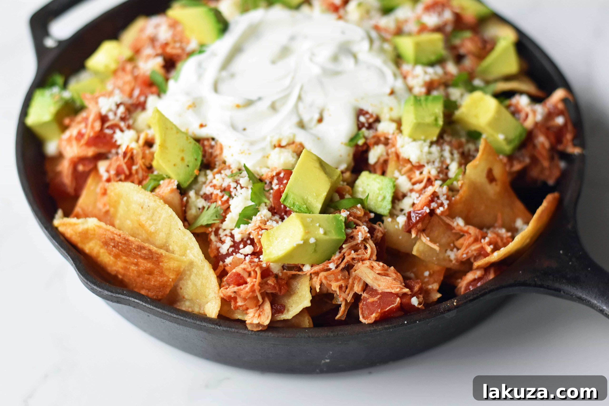 Effortless Chicken Chilaquiles 5 Delicious Mexican chicken dish with chipotle chicken and avocado