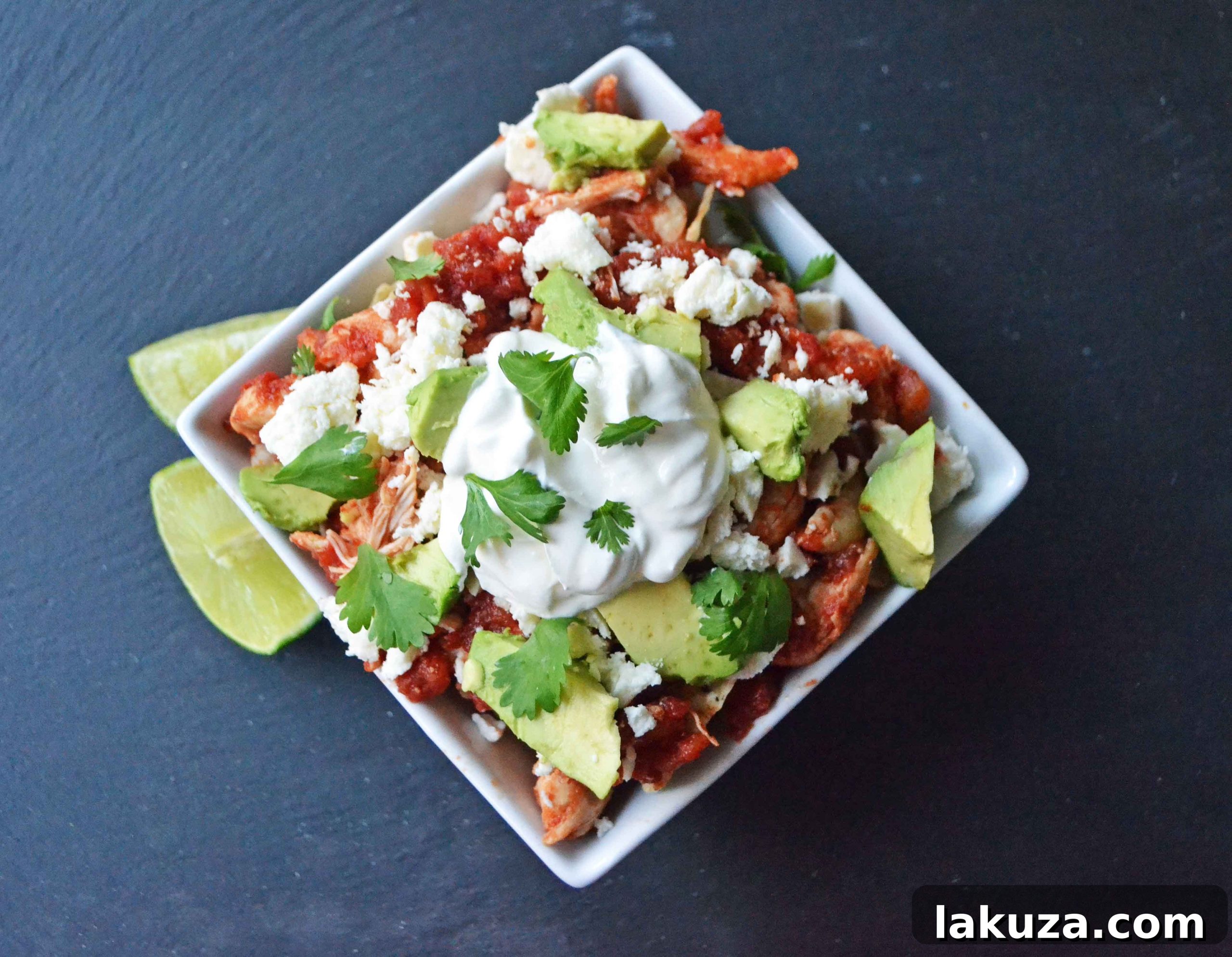 Effortless Chicken Chilaquiles 8 Close-up of Gluten-Free Chicken Chilaquiles meal