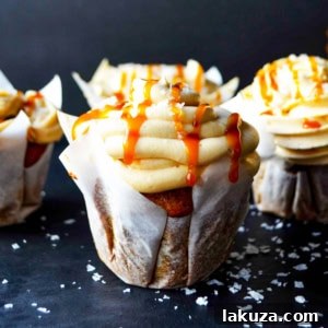 The Best Pumpkin Cupcakes with Homemade Salted Caramel Frosting
