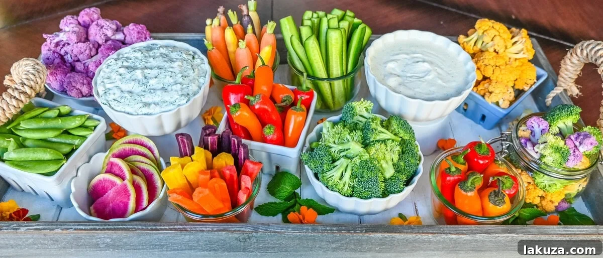 How to create a beautiful crudite platter also known as a vegetable platter, veggie tray or veggies and dips. Ideas on what vegetables to use and what dips to pair with vegetables.