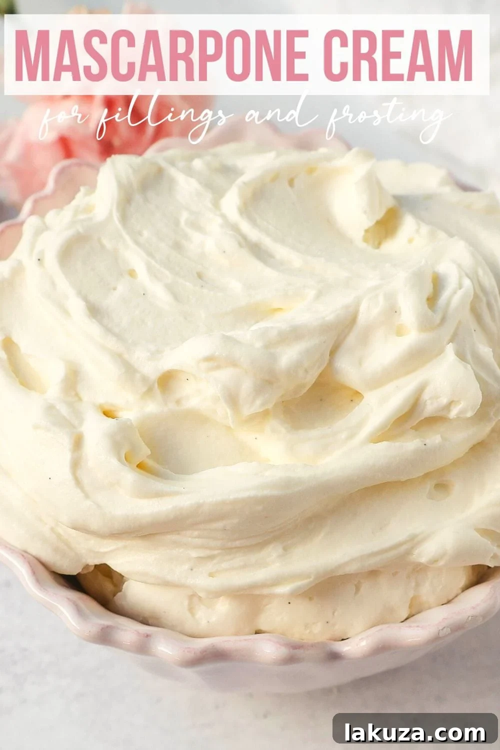 Mascarpone Cream Delight 6 Creamy mascarpone cream is the most delicious and luxurious cake filling, dessert filling, or the perfect spread on any dessert. This Mascarpone Frosting is made with heavy cream, mascarpone cheese, powdered sugar, and vanilla or almond extract.