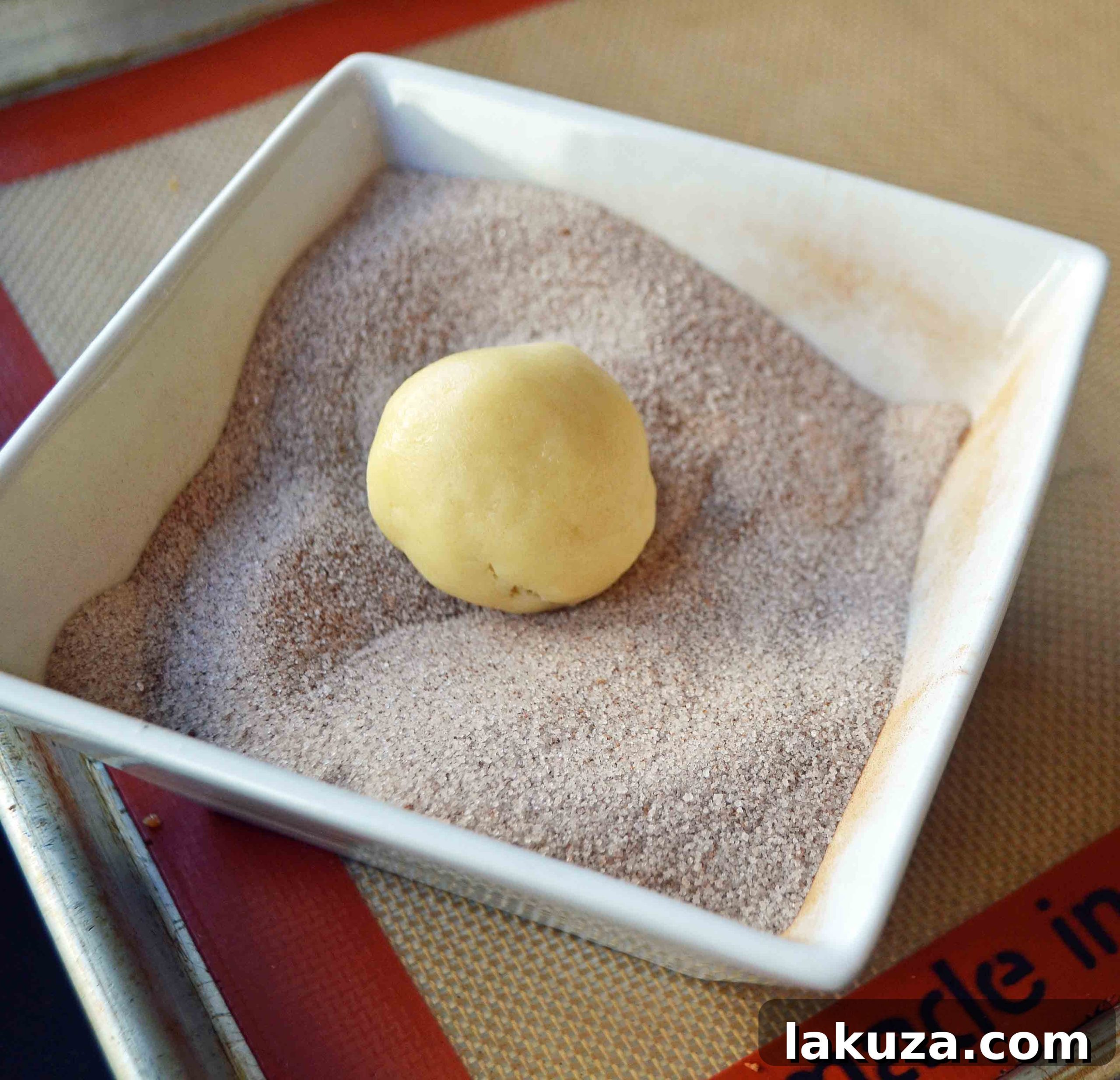 Chilled Snickerdoodle Dough Ready for Baking
