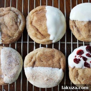 White Chocolate Dipped Snickerdoodles - Classic Cookie Recipe