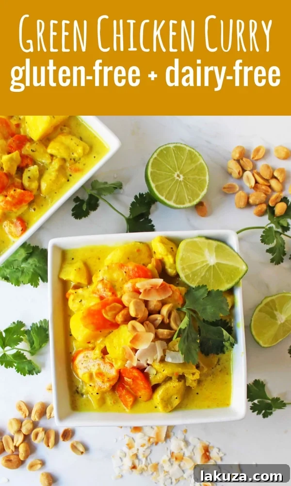 Golden Thai Chicken Curry Bowls 12 Green Chicken Curry Recipe. This healthy, gluten-free, and dairy-free green curry is delicious and can be made in less than 30 minutes. A perfect weeknight meal for those craving authentic Thai flavors.