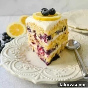 The ultimate light, fluffy, and moist lemon blueberry cake recipe