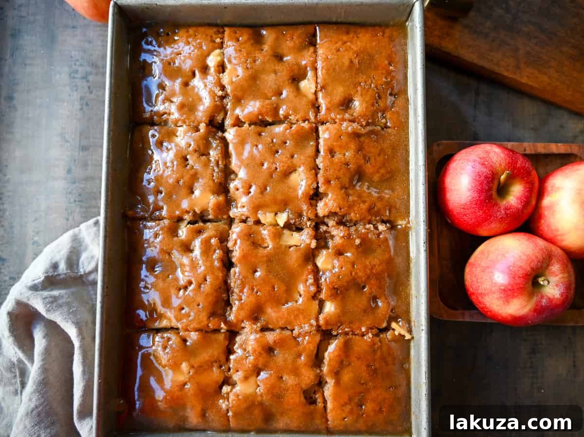 Apple Fritter Cake. Moist homemade apple fritter cake made with fresh apples with a brown sugar glaze. This is the best apple cake recipe and a perfect Fall dessert.