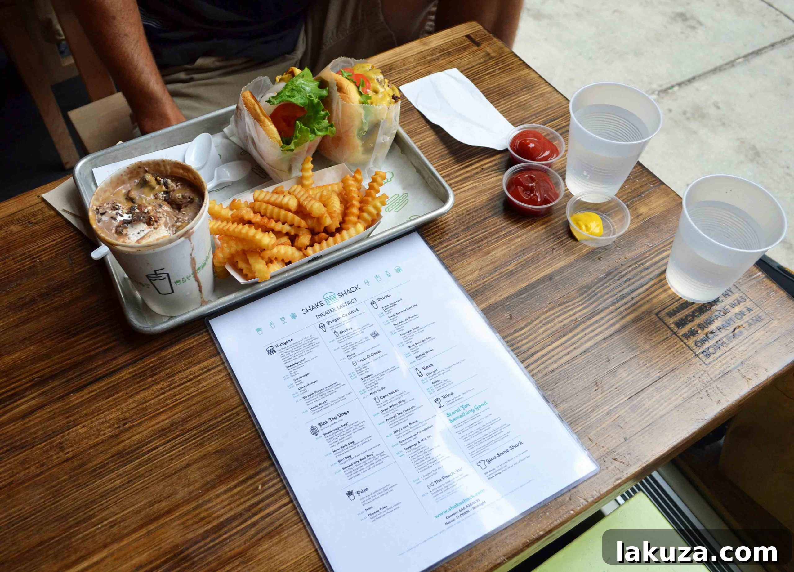 Top Bites and Sights in the Big Apple 41 Shake Shack Burger and Fries in Madison Square Park - Best Burgers in NYC