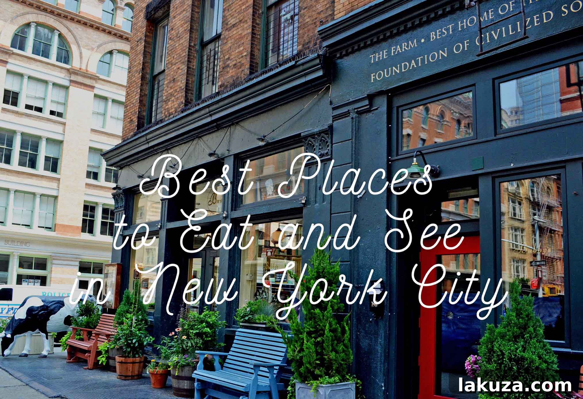 Top Bites and Sights in the Big Apple 46 Delicious food spread with pasta, pizza, and drinks - New York City Dining