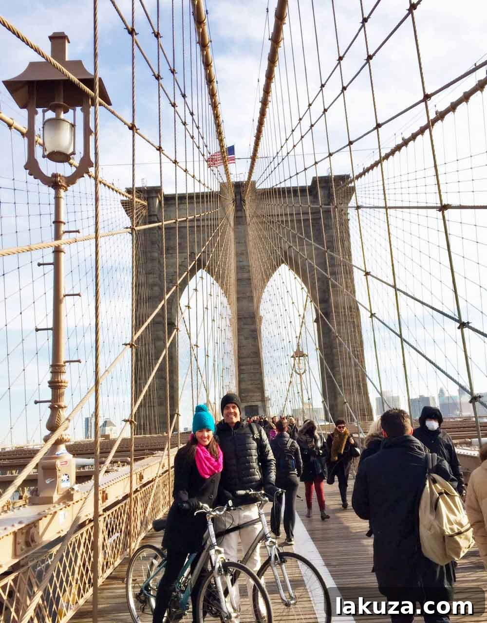Top Bites and Sights in the Big Apple 8 Statue of Liberty from Brooklyn Bridge - NYC Must-See