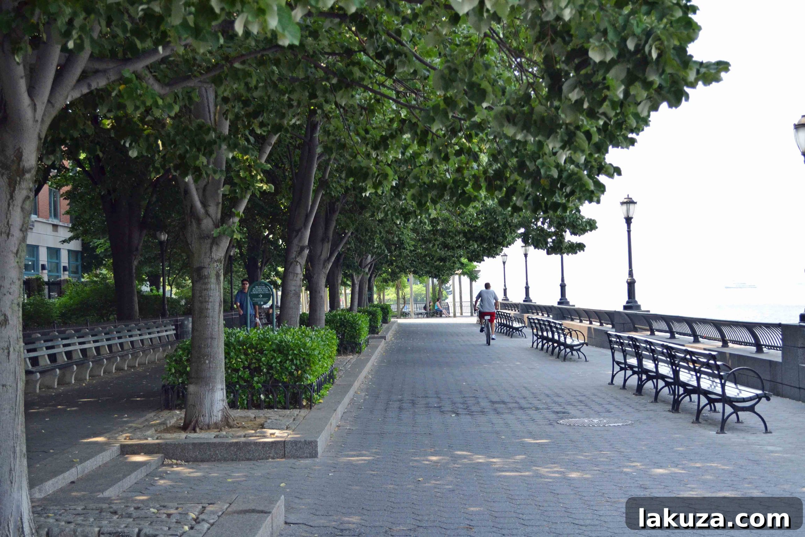 Top Bites and Sights in the Big Apple 9 Hudson River Park Bikeway with Manhattan Skyline - Outdoor Activities NYC