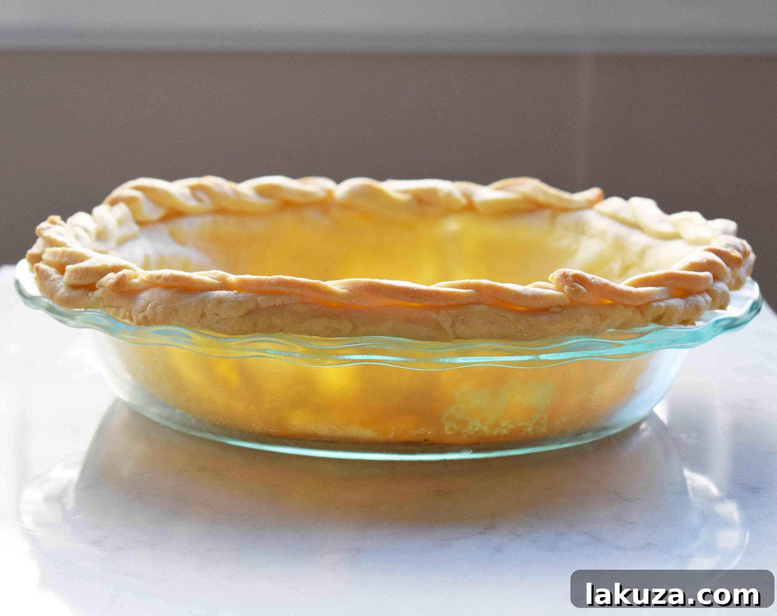 Perfectly golden and flaky all-butter pie crust