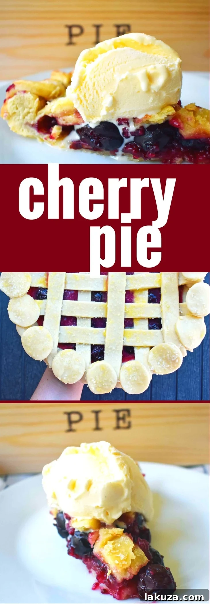 Sweet Cherry Pie by Modern Honey. Sweet Cherries in a simple glaze on top of a flaky, buttery pie crust.