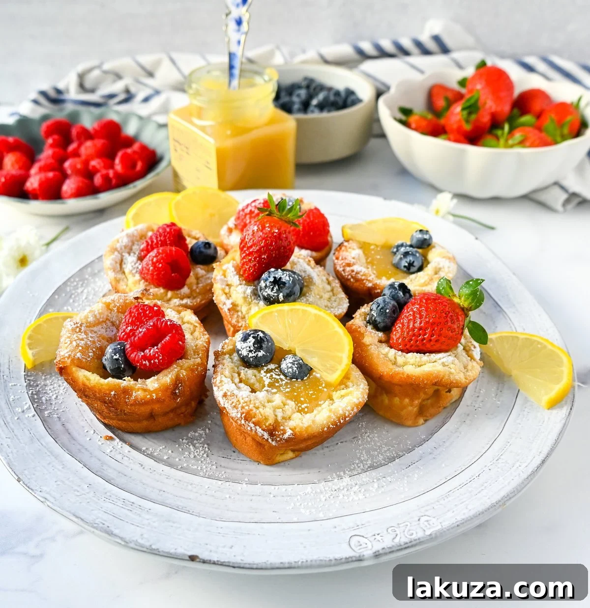 Individual Puffed Dutch Baby Pancake Bites 3 Mini Dutch Baby Pancakes (in a muffin tin). These mini, bite-size Dutch Baby pancakes are made the same way as traditional German pancakes but these are baked in muffin tins. These easy, golden and buttery mini puffed pancakes are perfect to serve to family and friends.
