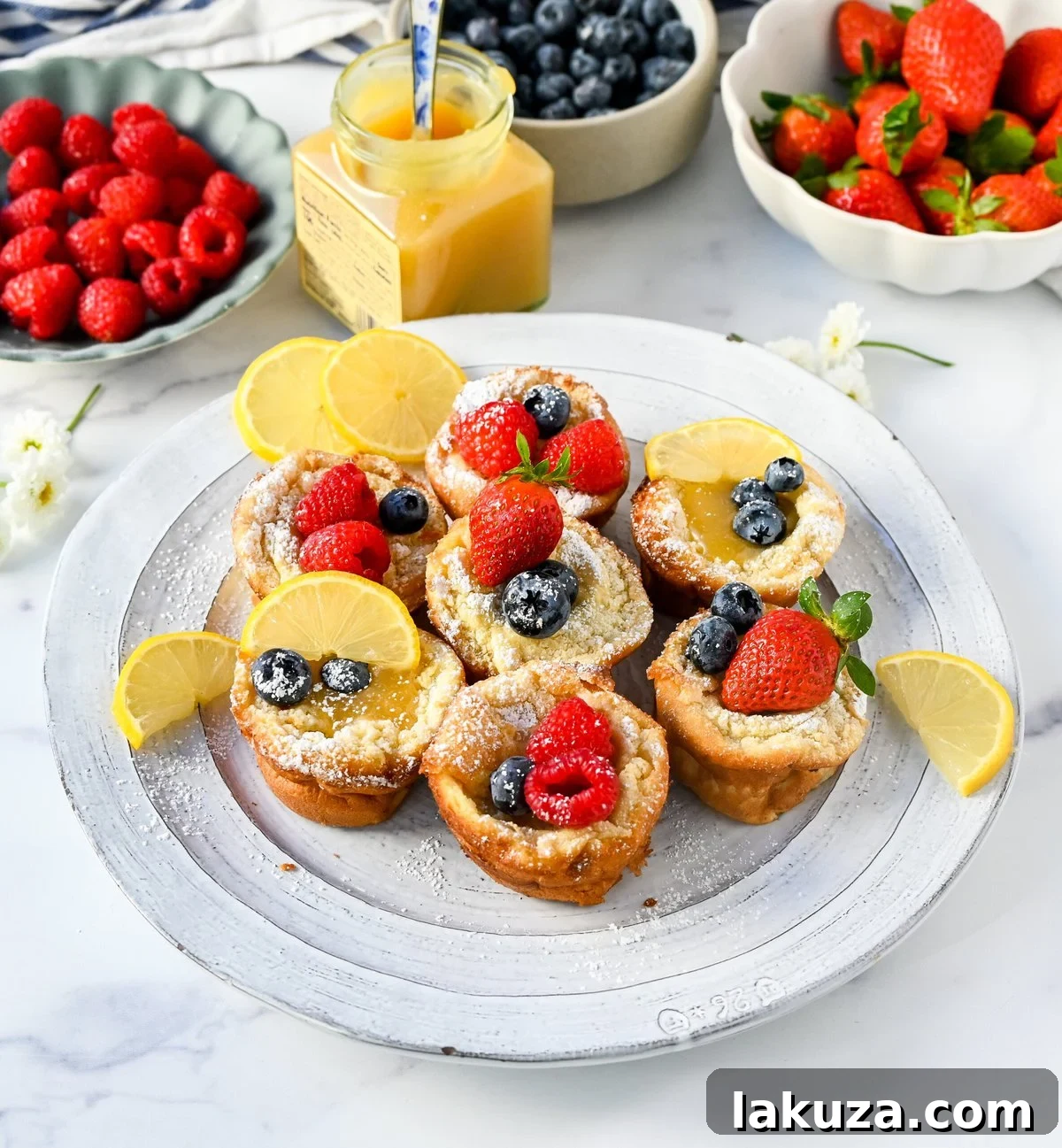 Individual Puffed Dutch Baby Pancake Bites 5 Mini Dutch Baby Pancakes (in a muffin tin). These mini, bite-size Dutch Baby pancakes are made the same way as traditional German pancakes but these are baked in muffin tins. These easy, golden and buttery mini puffed pancakes are perfect to serve to family and friends.