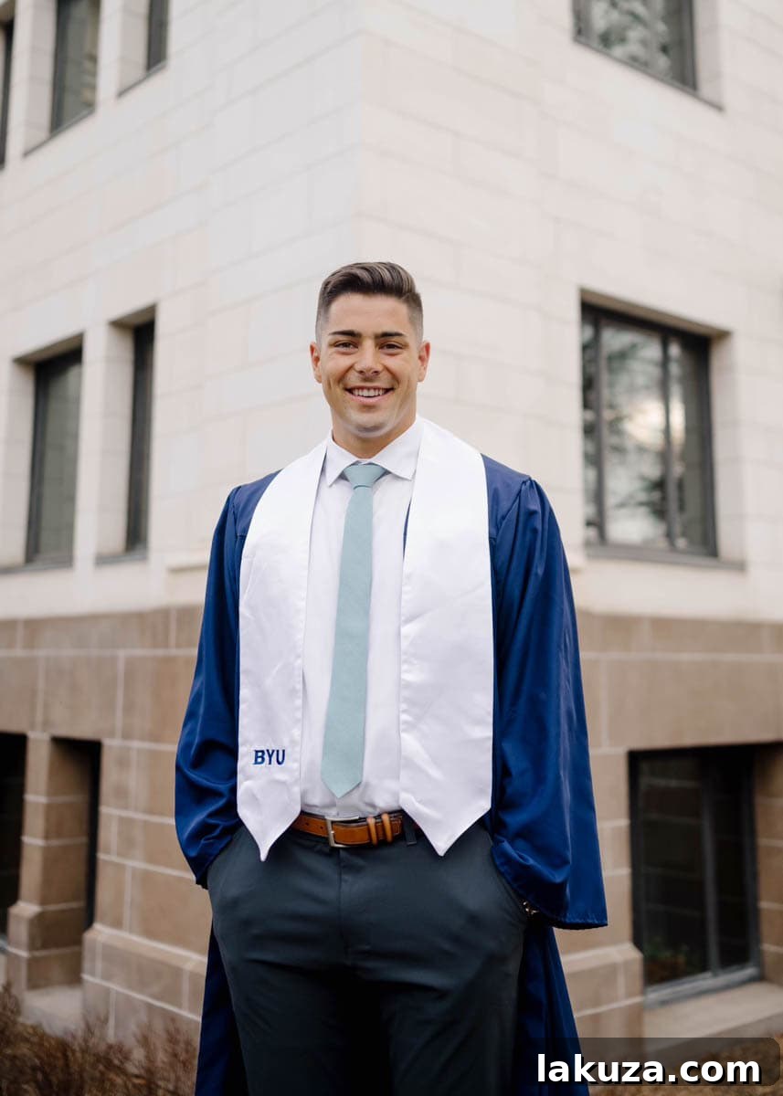 Son-in-law Conner graduating from BYU with a Finance degree.