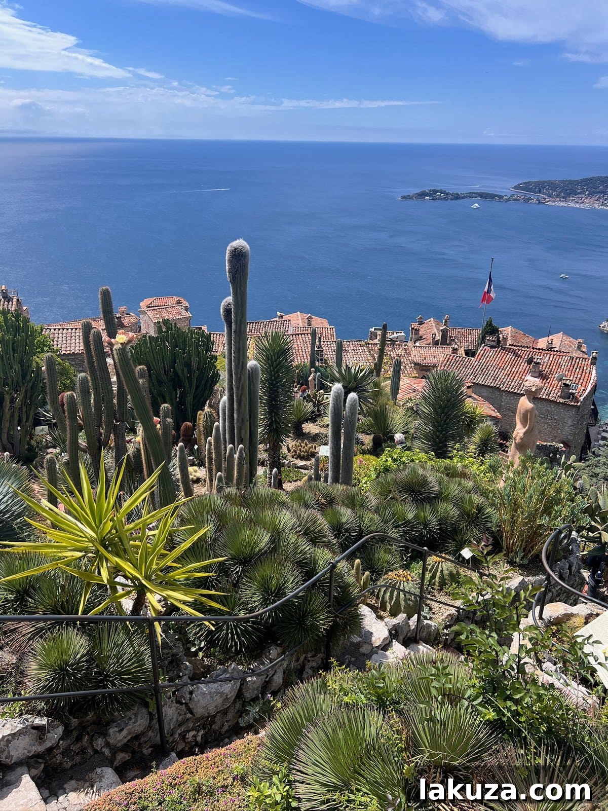 TGIF Gabfest 16 Stunning view from Le Jardin Exotique in Eze, overlooking the Mediterranean Sea and coastline