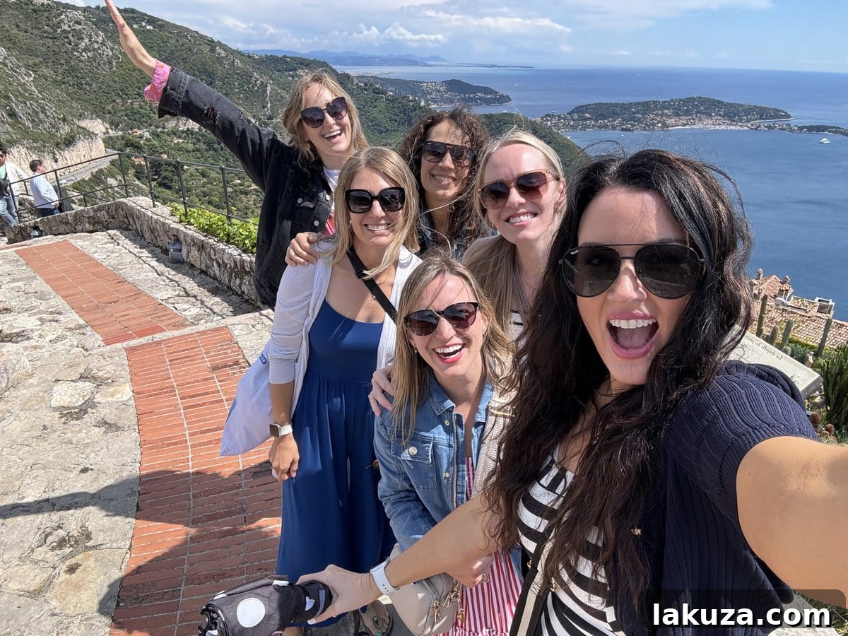 TGIF Gabfest 17 Exotic garden in Eze, featuring various cacti and succulents with the sea in the background
