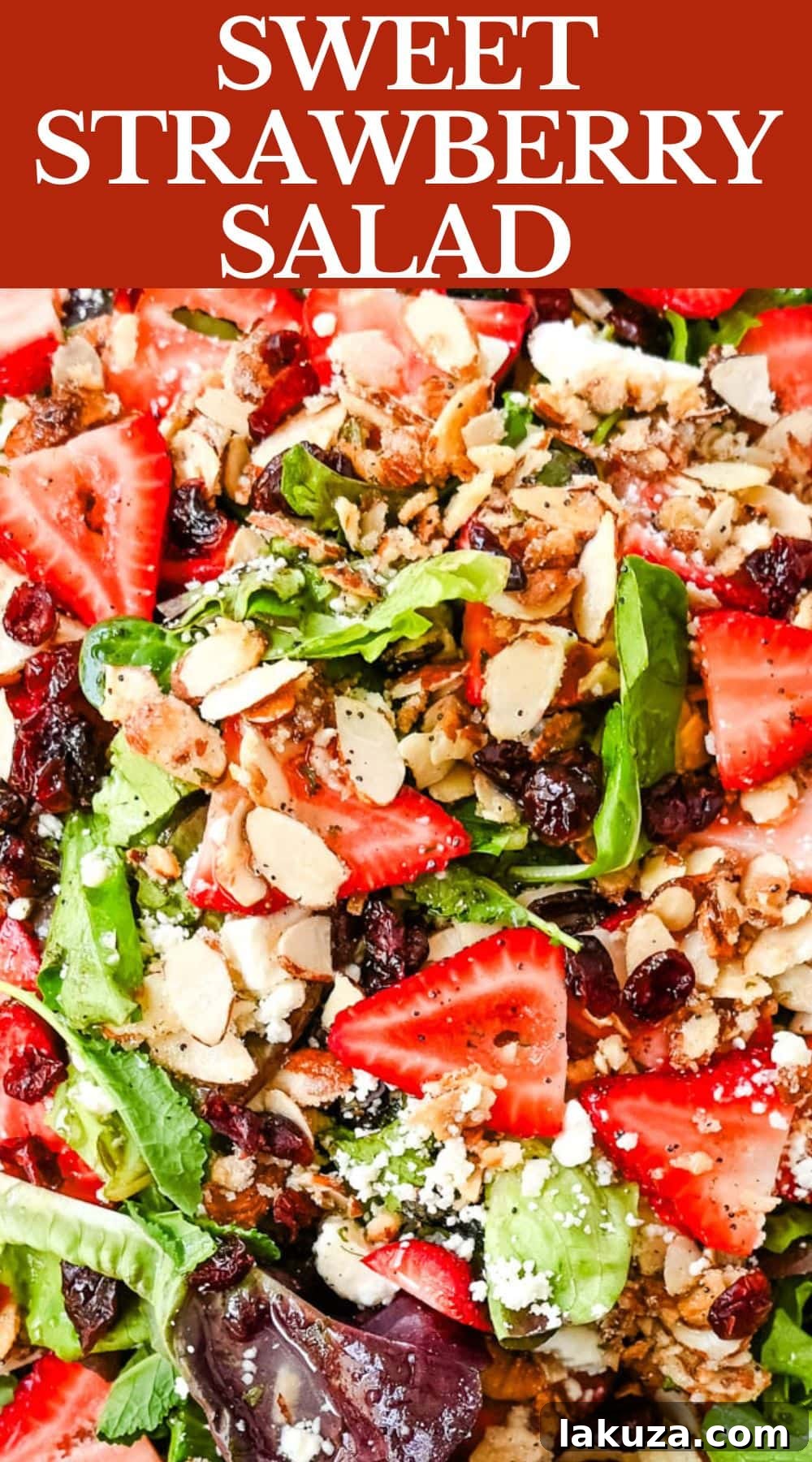 Refreshing Strawberry Spring Mix Salad 6 Strawberry Spring Mix Salad. This Strawberry Poppyseed Salad is made with spring mix, fresh strawberries, creamy and tangy feta cheese, sugared almonds, and tossed with a sweet homemade poppyseed dressing.
