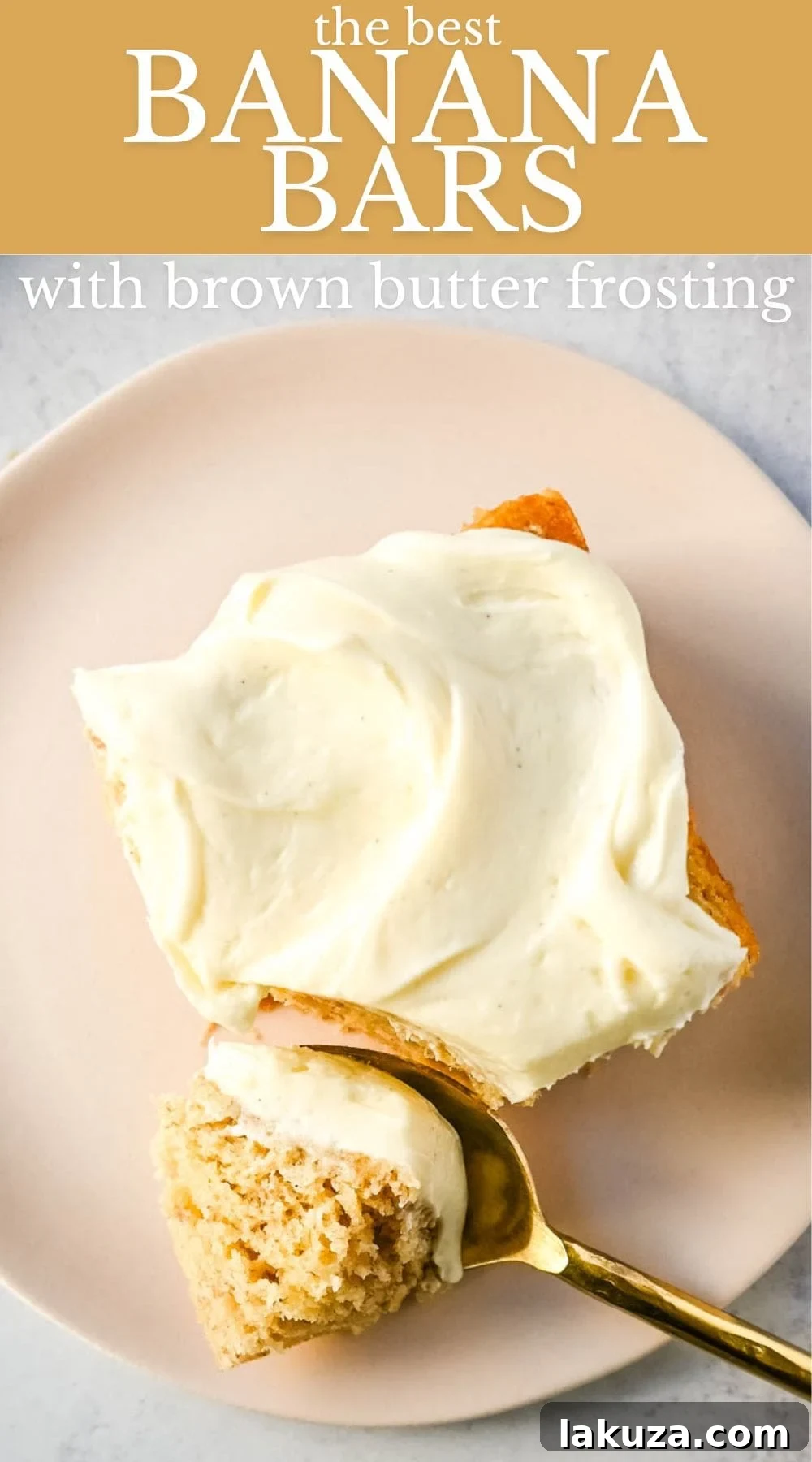 These moist, sweet banana bars frosted with rich, toffee brown butter frosting are the best banana bar recipe ever! You will love these frosted banana bars with cream cheese frosting.