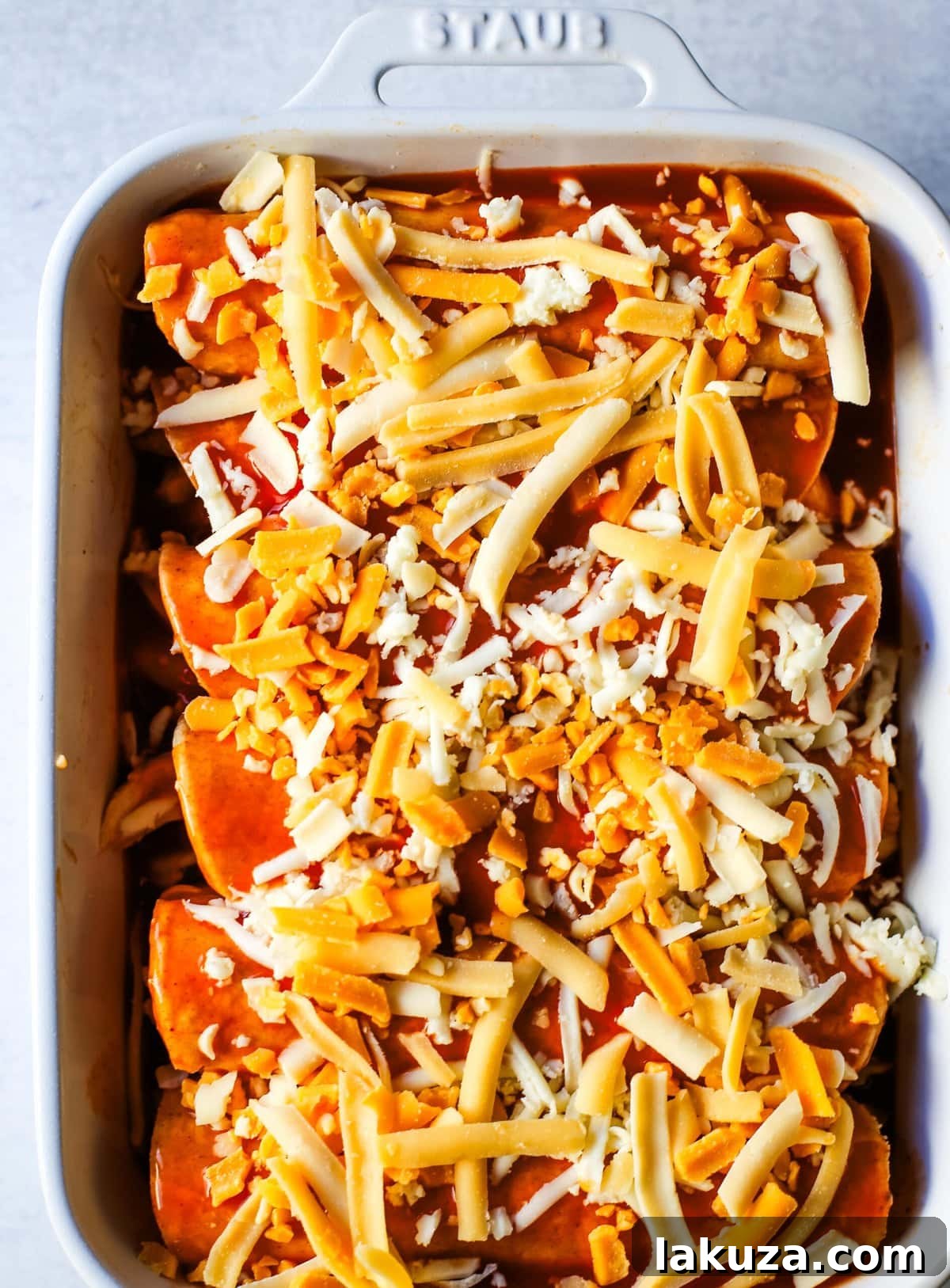 Simple Weeknight Chicken Enchiladas 5 How to assemble quick and easy enchiladas