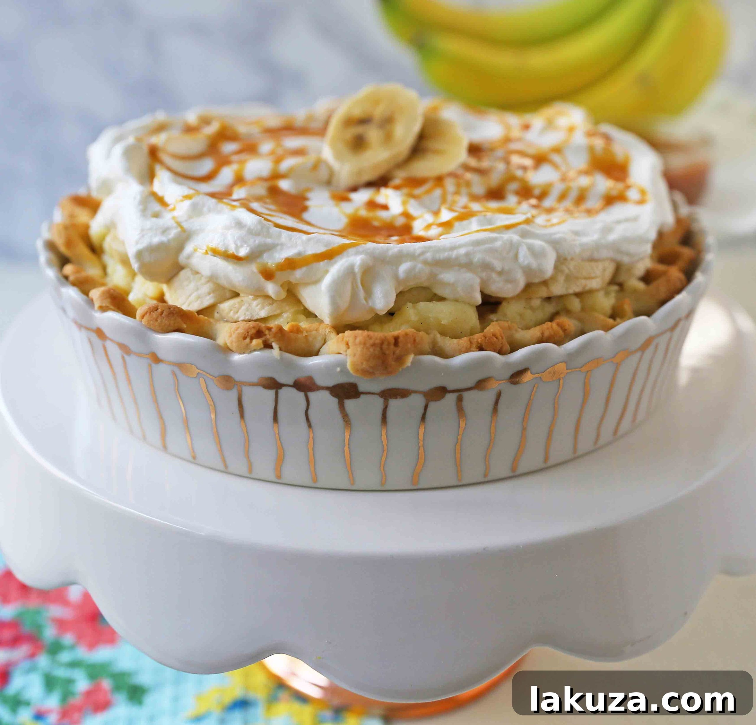 Salted Caramel Banana Cream Pie Perfection 8 Salted Caramel Banana Cream Pie. Homemade banana cream pie with salted caramel. www.modernhoney.com #bananacreampie #caramelbananacreampie #thanksgivingpie #thanksgiving #pie #pierecipes