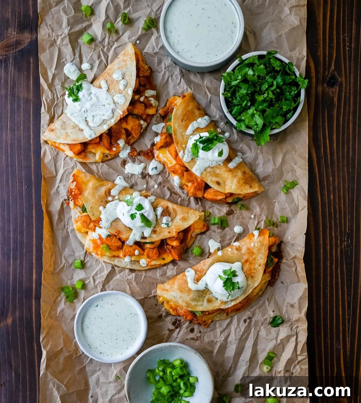 Fiery Crunch Buffalo Tacos 2 Crispy Buffalo Chicken Tacos with Jalapeno Ranch