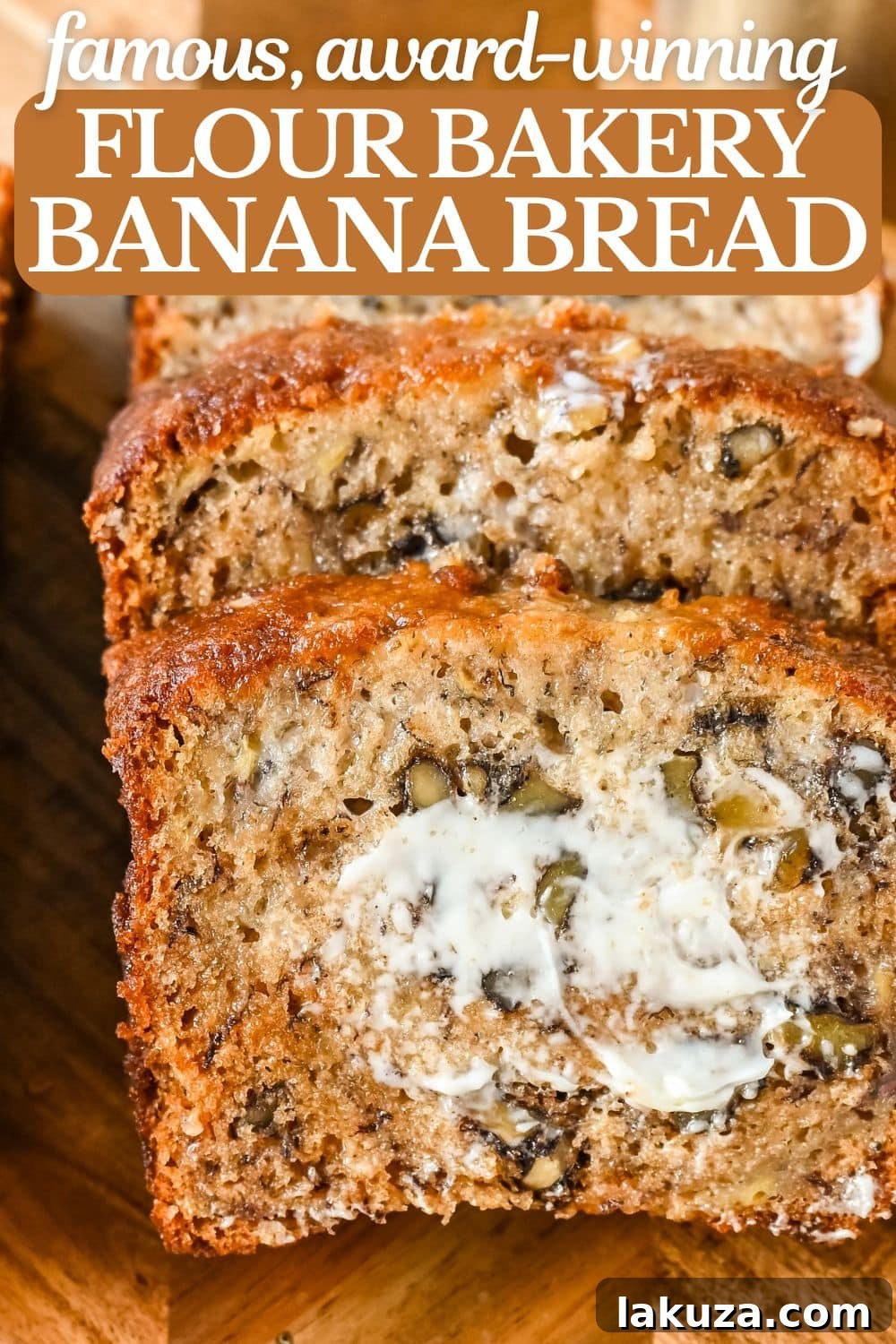 Flour Bakery Irresistible Banana Bread 9 A stunning top-down view of the famous Flour Bakery Banana Bread, perfectly golden and ready to be enjoyed, representing the ultimate moist banana nut bread.