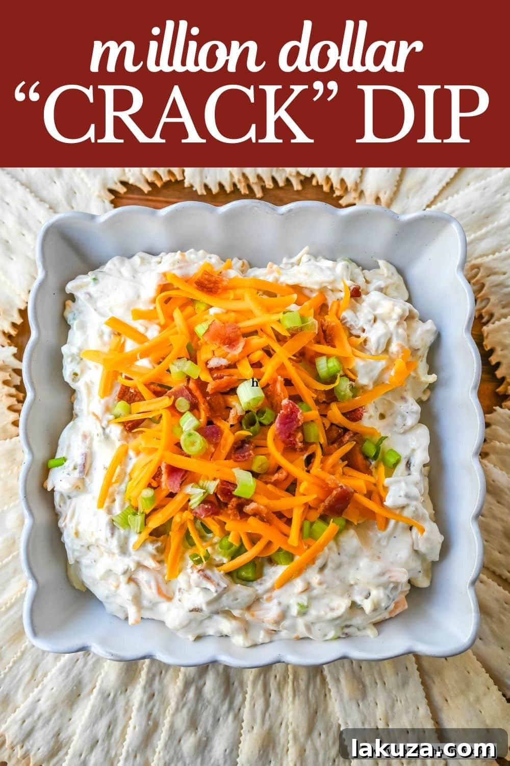Crack Dip, also known as Million Dollar Dip, is a creamy, addictive party favorite made with a few simple and flavorful ingredients. The combination of cream cheese, cheddar, parmesan, bacon, ranch seasoning, and even jalapenos creates a combo that people can’t stop eating, which explains its catchy nickname—Crack Dip. Whether you're hosting a game night, family gathering, or looking for an easy, crowd-pleasing snack, this dip is bound to be a hit.