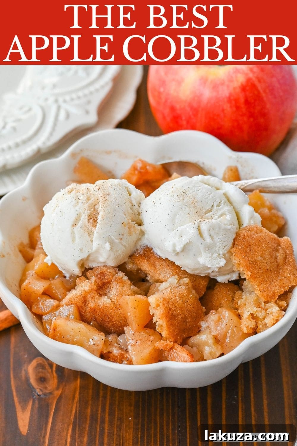 Homestyle Apple Cobbler 8 This Apple Cobbler recipe is made with fresh apples sauteed with butter, cinnamon, brown sugar, and apple cider and then baked with the most perfect topping that is sweet, crisp, and pairs perfectly with the fresh apples. This is the best apple cobbler recipe!