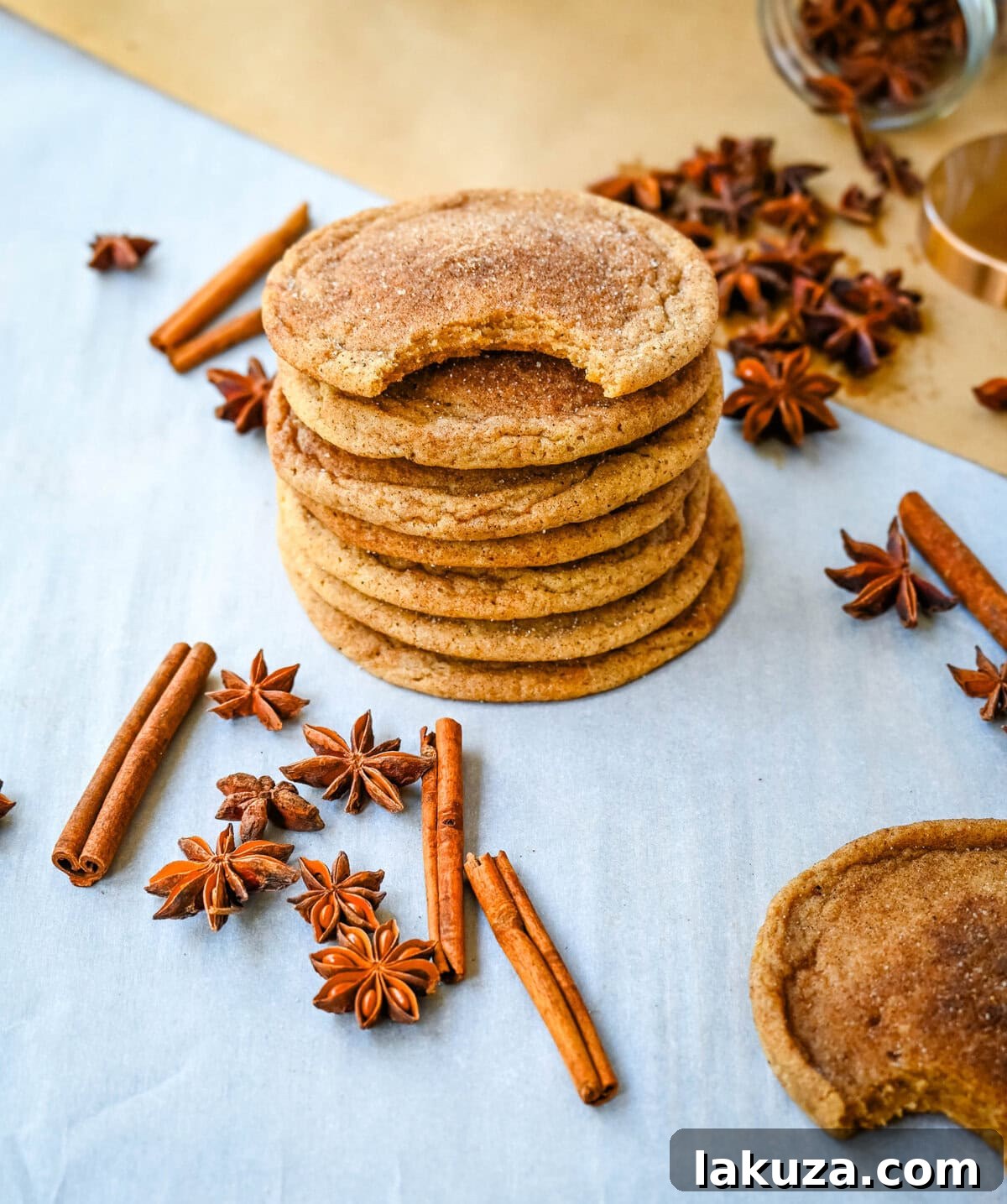 Chai Sugar Cookies feature a spiced dough rolled in an aromatic chai sugar coating, resulting in a tender, chewy cookie with crisp edges.
