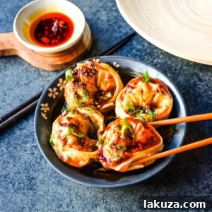 Spicy Chili Wonton Delight 7 Spicy Wonton Dumplings with Spicy Chili Sauce. How to make the perfect spicy, sweet, and tangy homemade chili sauce to toss on wontons or dumplings for a quick and easy meal. This recipe is reminiscent of the spicy wontons you will find at Din Tai Fung.
