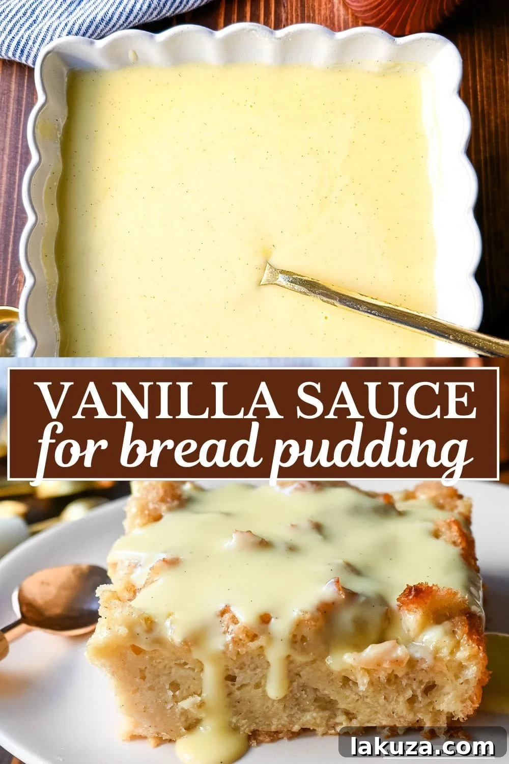 Vanilla Creme Anglaise for Bread Pudding 9 Vanilla Sauce for Bread Pudding (Creme Anglaise). How to make the best vanilla sauce perfect for bread pudding or other desserts. This simple creme anglaise is a rich, vanilla custard sauce made with cream, milk, egg yolks, sugar, and vanilla. It is an easy vanilla sauce recipe but adds so much creamy decadence to desserts.