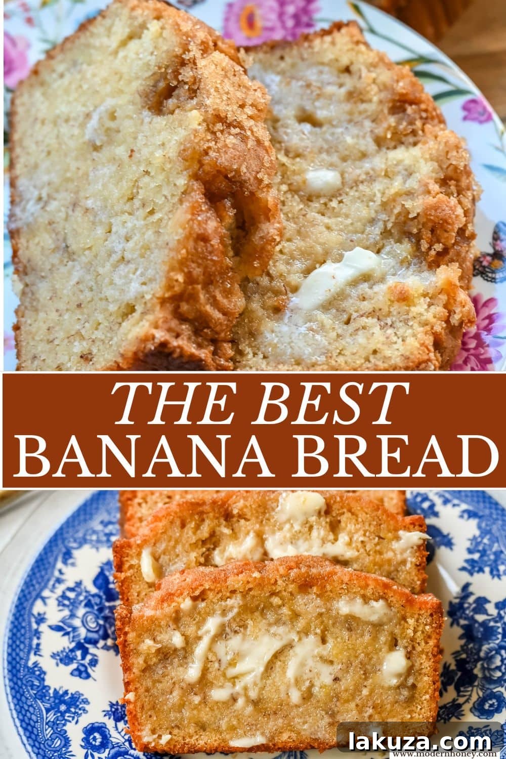 Ultimate Banana Bread Perfection 9 A beautifully presented slice of banana bread, garnished with a sprinkle of brown sugar topping, ready to eat.