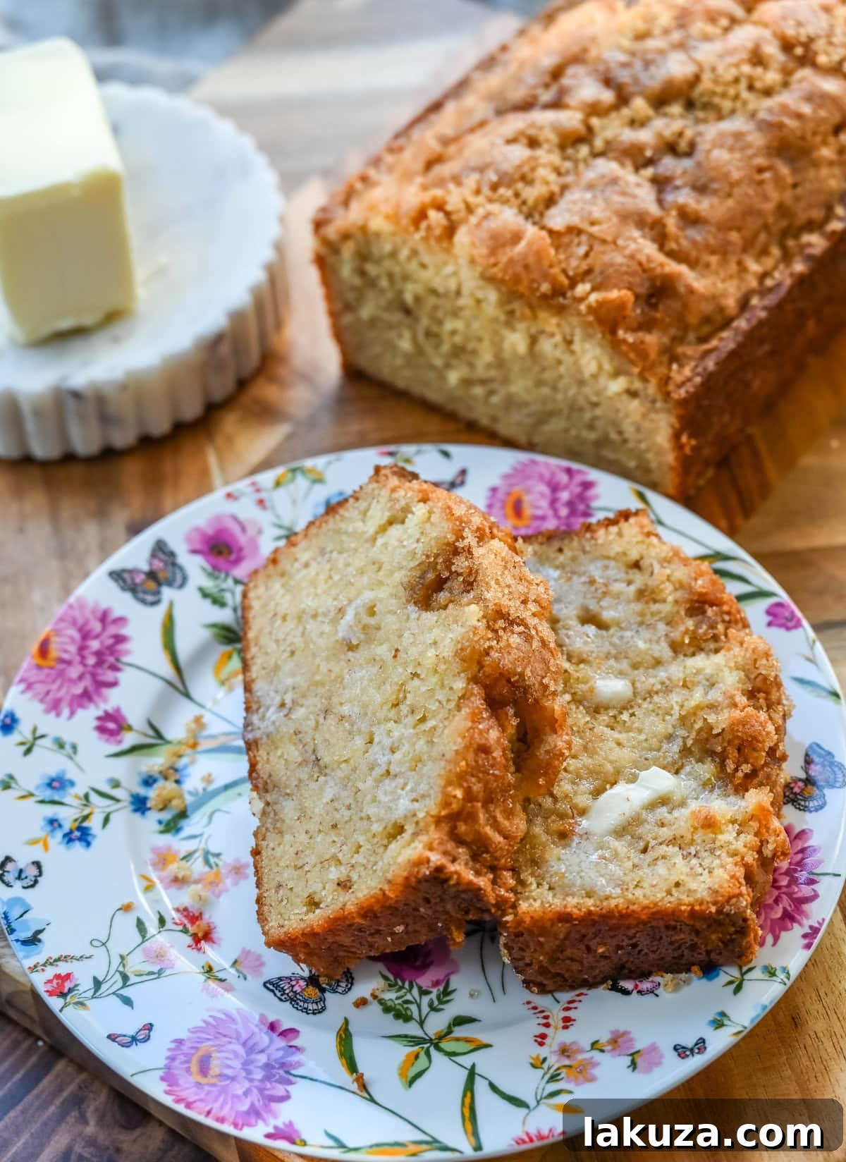 Ultimate Banana Bread Perfection 6 A freshly baked loaf of banana bread cooling on a wire rack.