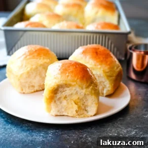 Soft and fluffy Japanese Milk Bread Dinner Rolls made with the tangzhong technique, perfect for any meal.