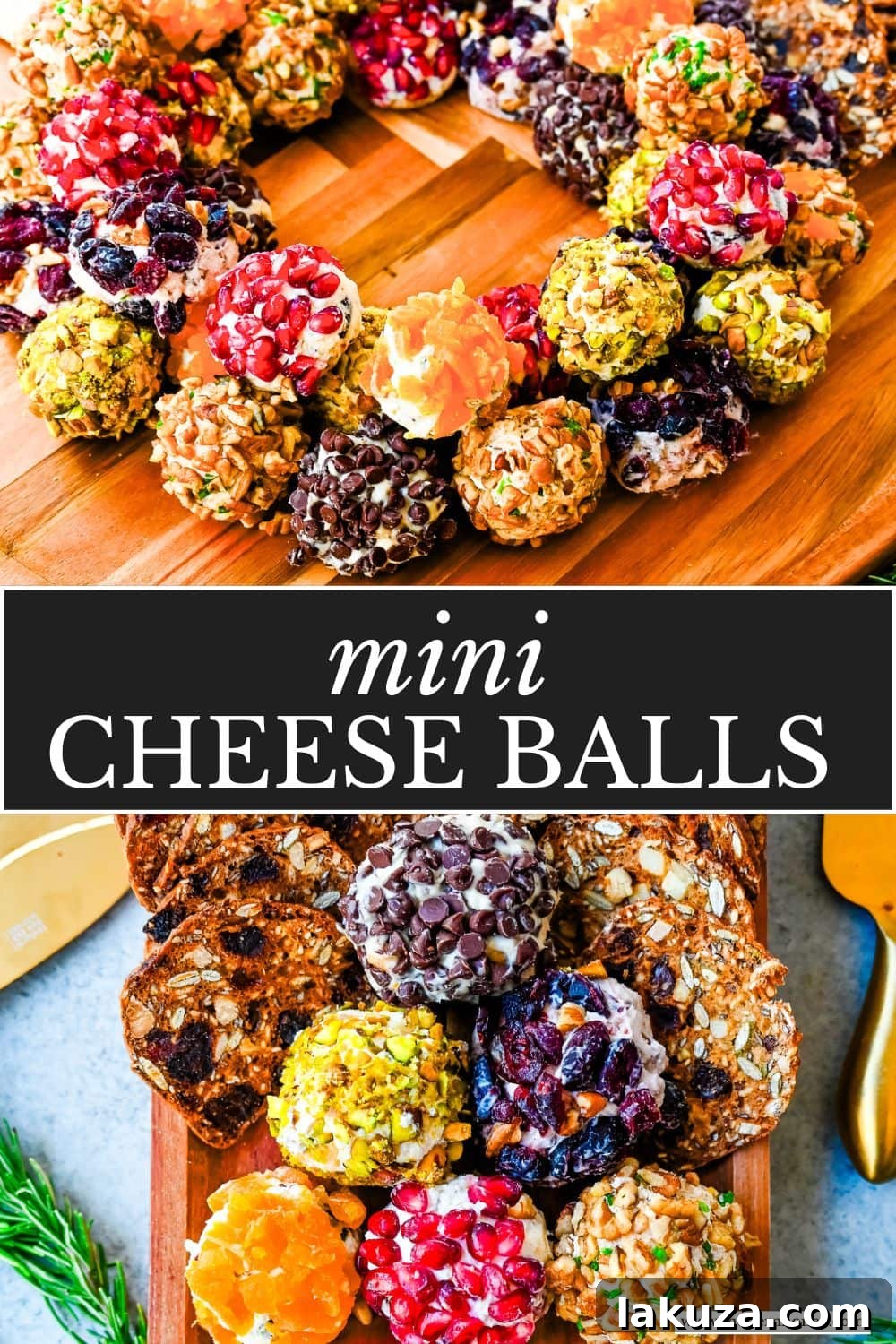 Irresistible Mini Cheese Bites 12 Mini Cheese Balls are the ultimate crowd-pleasing appetizer—bite-sized, creamy, and endlessly customizable. Whether you're hosting a party, creating a stunning charcuterie board, or need a quick snack for guests, these cheese ball bites will be a hit! With options ranging from savory herbs and spices to sweet fruity toppings, there are so many combinations to try. I am also sharing how to make a cheese ball Christmas tree and cheese ball Christmas wreath for a holiday appetizer idea.