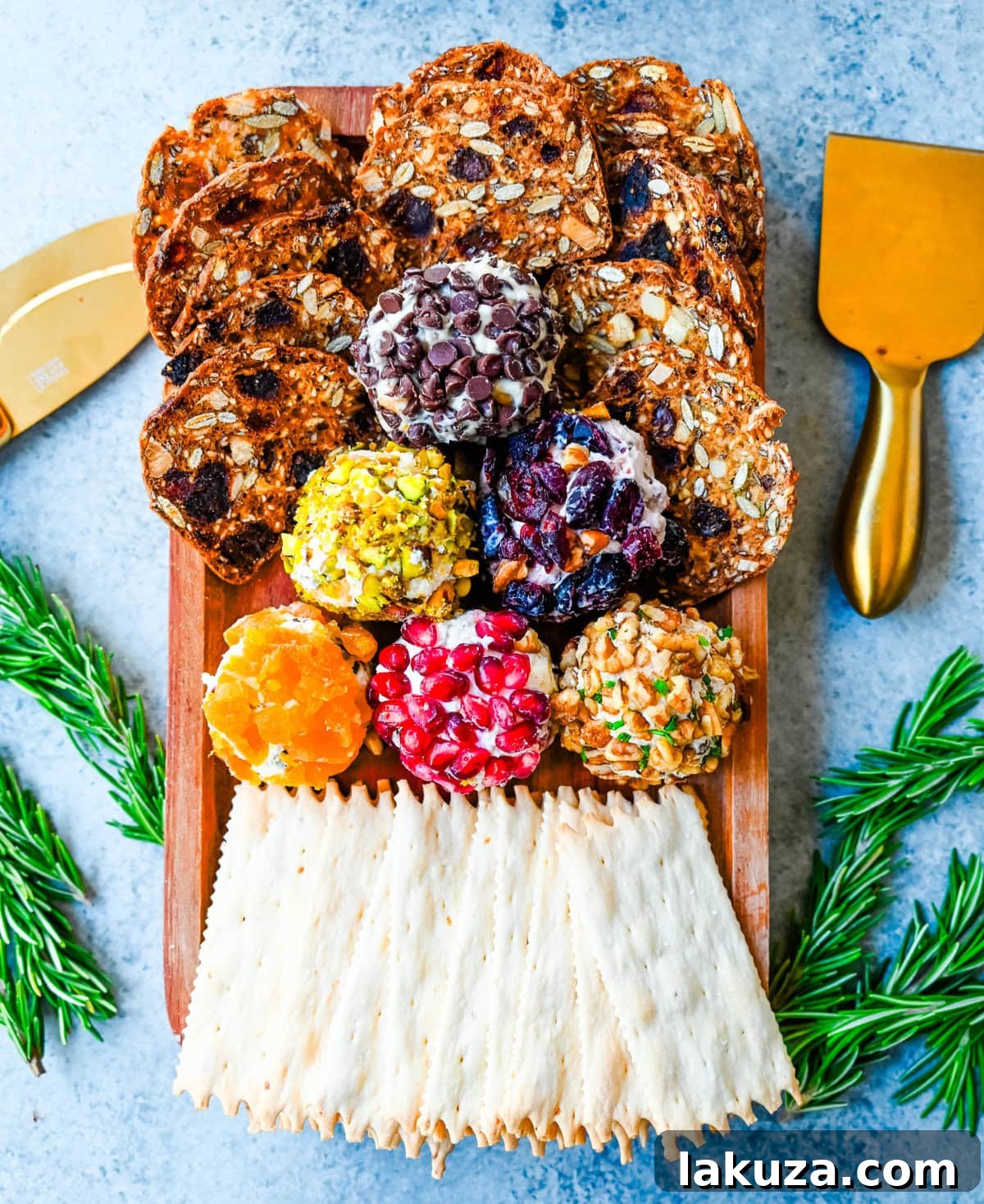 Irresistible Mini Cheese Bites 3 An array of mini cheese balls artfully arranged on a serving platter, perfect for a holiday party spread.