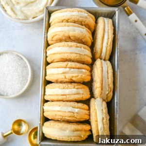Sugar Sandwich Cookies with Cream Cheese Frosting are two soft and tender, buttery sugar cookies sandwiched with creamy and sweet cream cheese filling. These Homemade Sugar Cookie Oreos are soft, chewy and filled with the best cream cheese frosting.