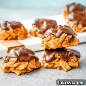 Chex Scotcheroos: an easy, delicious, no-bake treat combining crunchy Rice Chex cereal, sweet peanut butter, and a rich chocolate-butterscotch topping.