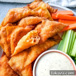 Buffalo Blasts are a crispy, spicy, and flavorful appetizer that combines tangy buffalo chicken and cheese in golden fried pockets. These bite-size appetizers made with a blend of melted cheese, tender chicken, and zesty buffalo sauce, are wrapped in wonton wrappers and fried to golden perfection. These popular Cheesecake Factory Buffalo Blasts are a super popular appetizer.