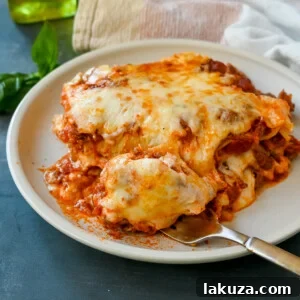 The Best Lasagna Recipe. This Italian Bolognese Lasagna is made with a creamy bechamel sauce with layers of meat sauce and cheese. This homemade lasagna is the best lasagna recipe!