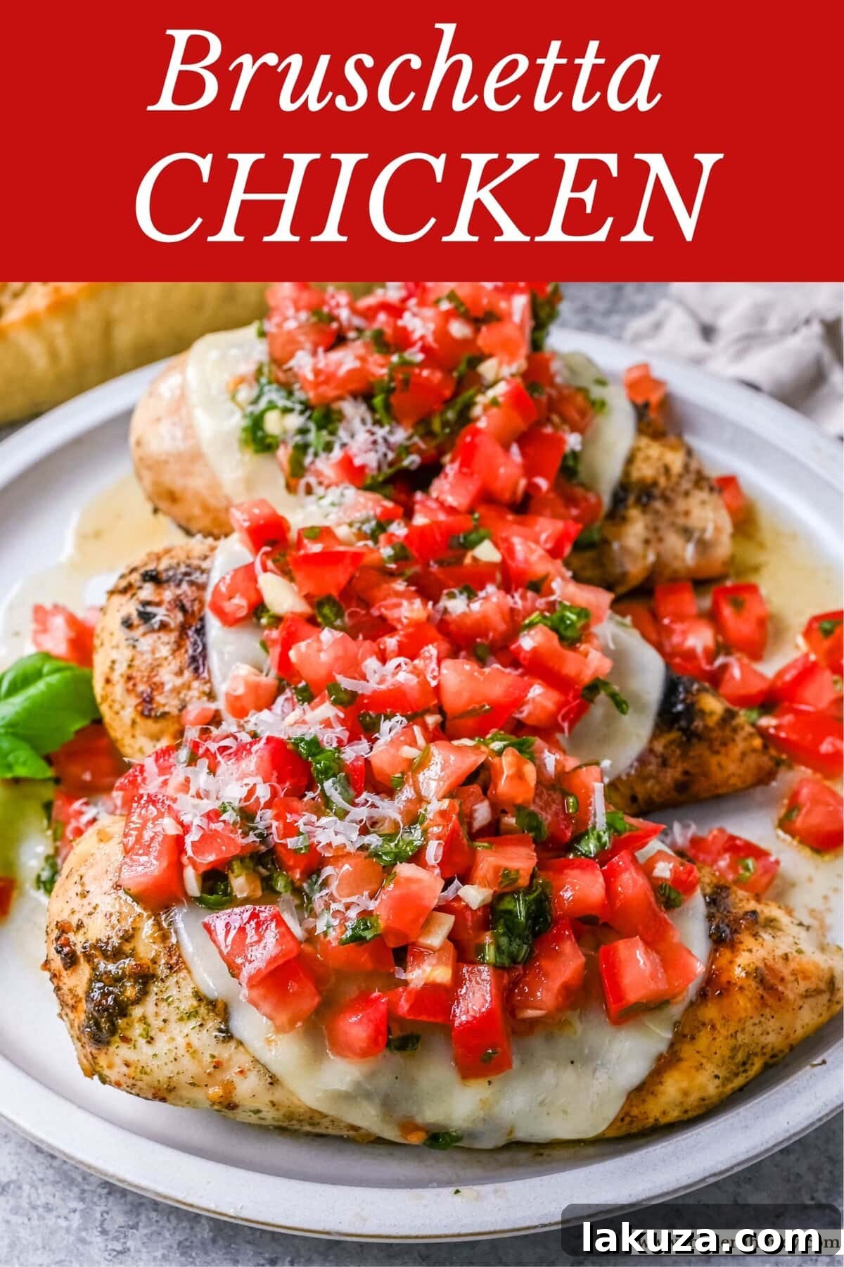 Fresh Bruschetta Chicken 7 Bruschetta Grilled Chicken ready to be served, showcasing its beautiful colors and inviting texture.