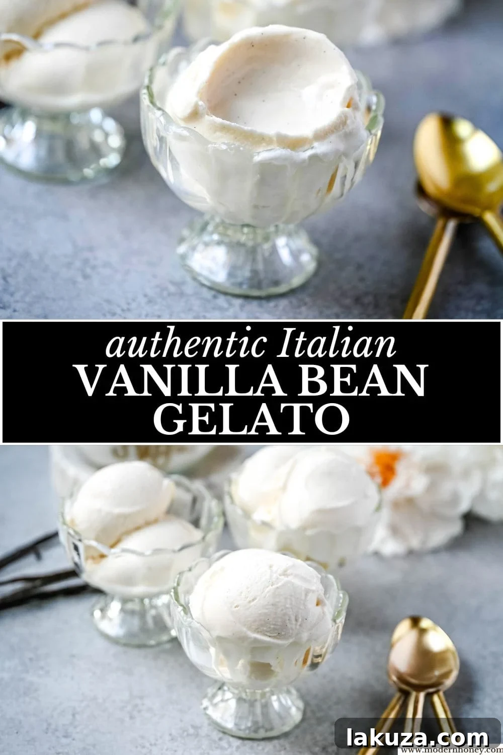 A vibrant display of various toppings alongside a serving of homemade vanilla bean gelato, suggesting delightful dessert combinations.