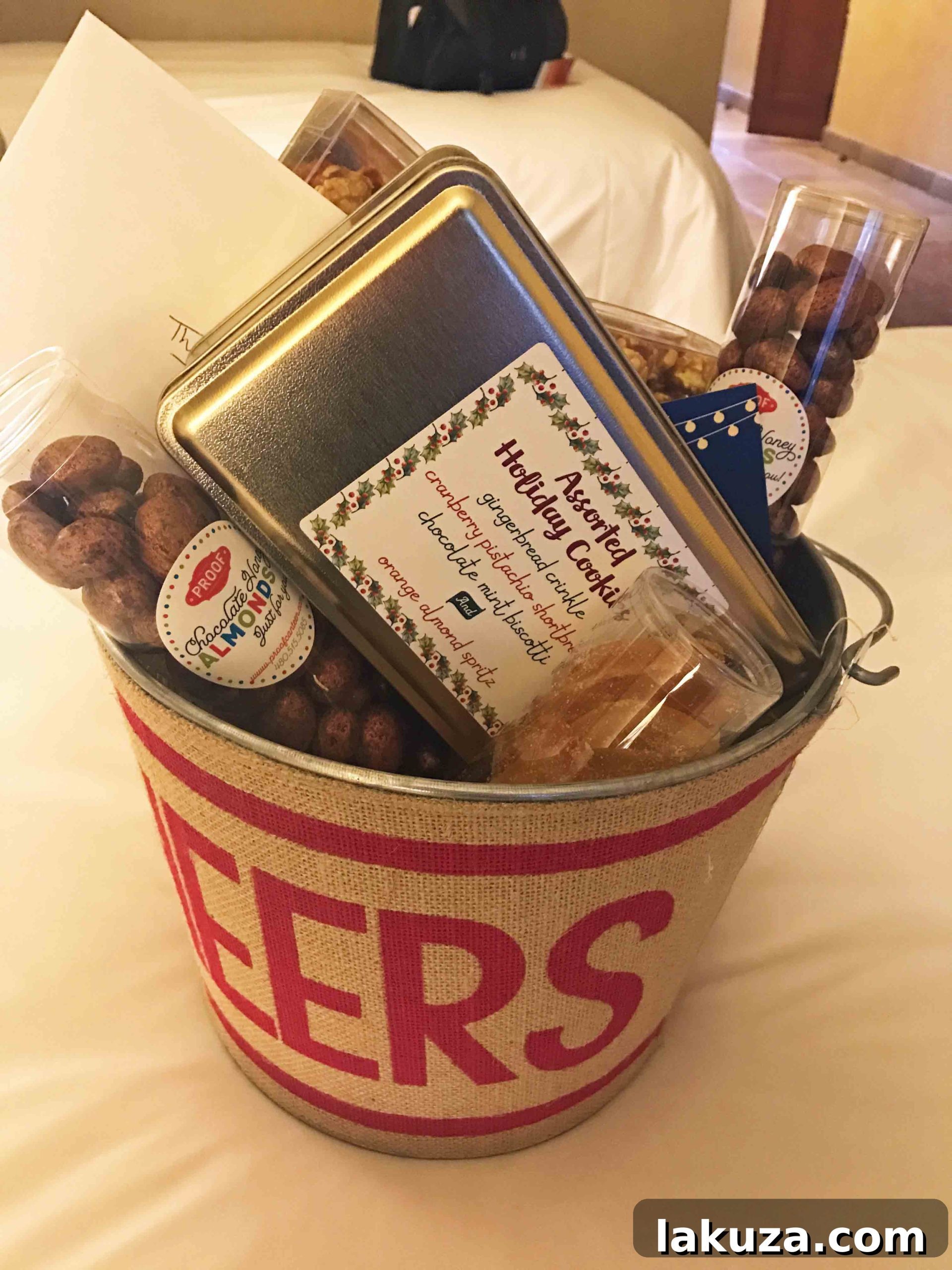 Arizona Four Seasons Christmas Homemade Hot Chocolate Delights 10 Welcoming Candy Basket at Four Seasons Scottsdale