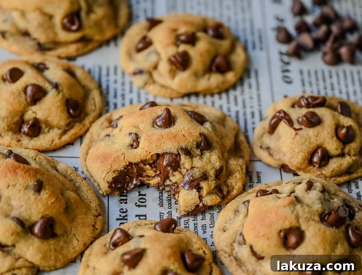 These chewy almond flour chocolate chip cookies are soft in the middle, crisp on the edges, and filled with chocolate chips. These gluten-free chocolate chip cookies are flourless making them the perfect gluten free cookie that still tastes absolutely delicious. You will love this soft and chewy gluten-free chocolate chip cookie recipe!