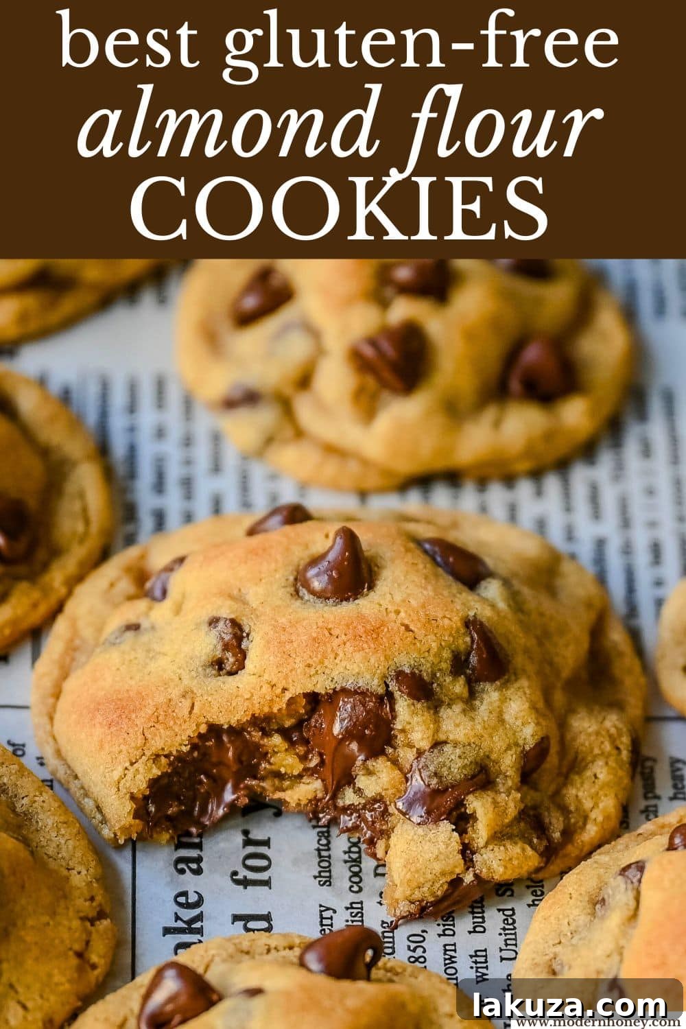 These chewy almond flour chocolate chip cookies are soft in the middle, crisp on the edges, and filled with chocolate chips. These gluten-free chocolate chip cookies are flourless making them the perfect gluten free cookie that still tastes absolutely delicious. You will love this soft and chewy gluten-free chocolate chip cookie recipe!