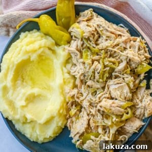 Looking for a new slow cooker chicken recipe? This Slow Cooker Boursin Chicken is rich, creamy, and packed with flavor thanks to garlic herb Boursin cheese, ranch seasoning, and pepperoncini's. The crockpot does all the work, giving you a perfectly tender chicken dinner recipe! You will love this Mississippi Chicken!