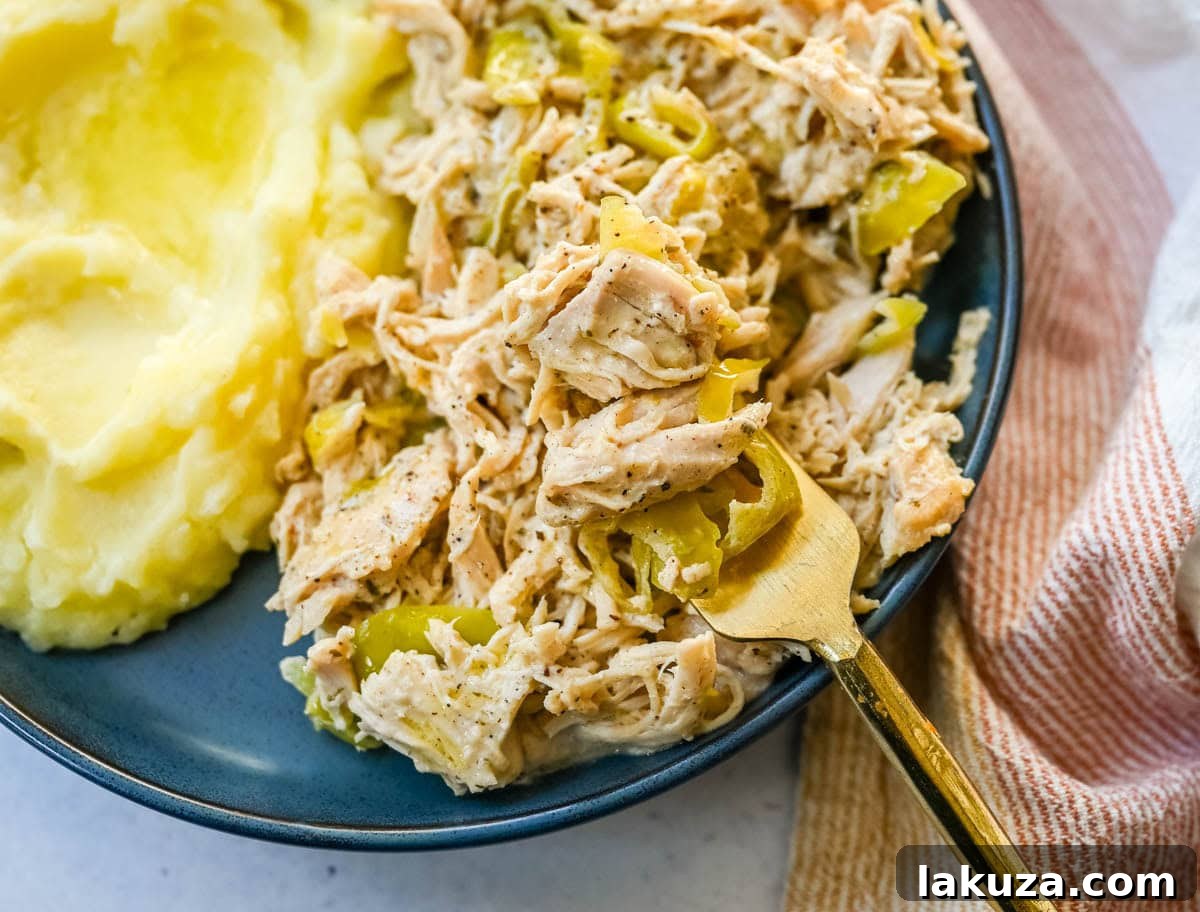 Garlic Herb Boursin Slow Cooker Chicken 4 Looking for a new slow cooker chicken recipe? This Slow Cooker Boursin Chicken is rich, creamy, and packed with flavor thanks to garlic herb Boursin cheese, ranch seasoning, and pepperoncini's. The crockpot does all the work, giving you a perfectly tender chicken dinner recipe! You will love this Mississippi Chicken!